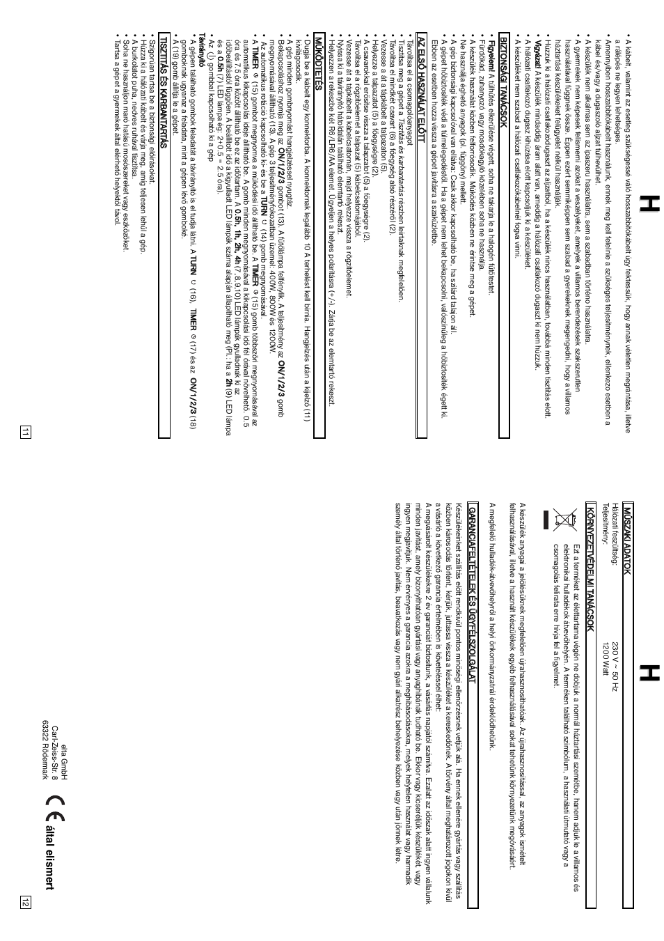 Által elismert | Elta Halogen Lamp User Manual | Page 7 / 16