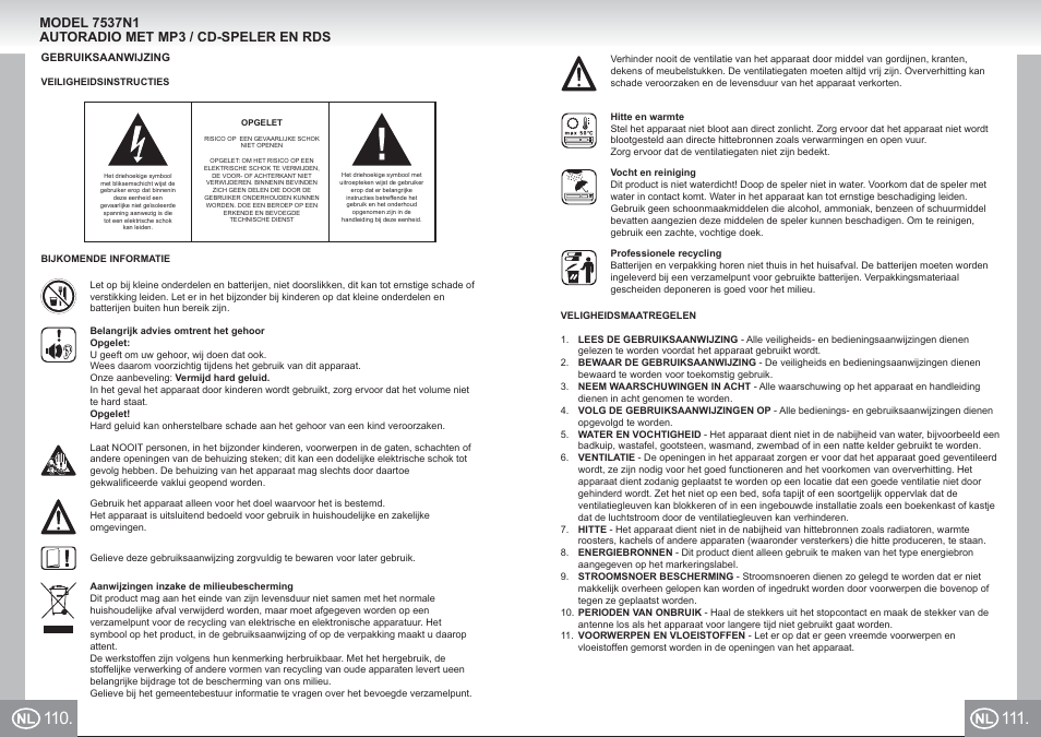 7537n1 im p110,111_nl.pdf | Elta 7537N1 User Manual | Page 56 / 95