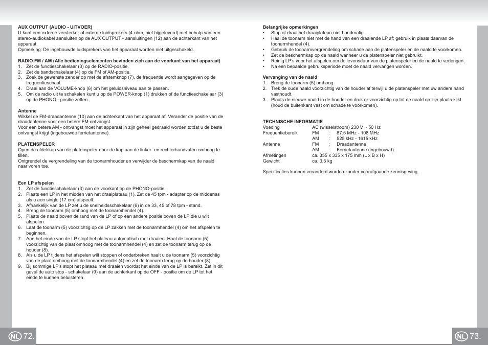Elta 2957 im p072,73_nl.pdf | Elta 2957 User Manual | Page 37 / 57