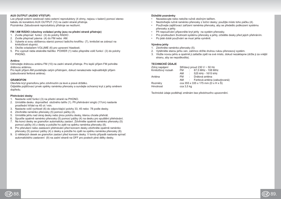 Elta 2957 im p088,89_cz.pdf | Elta 2957 User Manual | Page 45 / 57