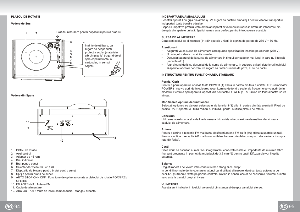Elta 2957 im p094,95_ro.pdf | Elta 2957 User Manual | Page 48 / 57