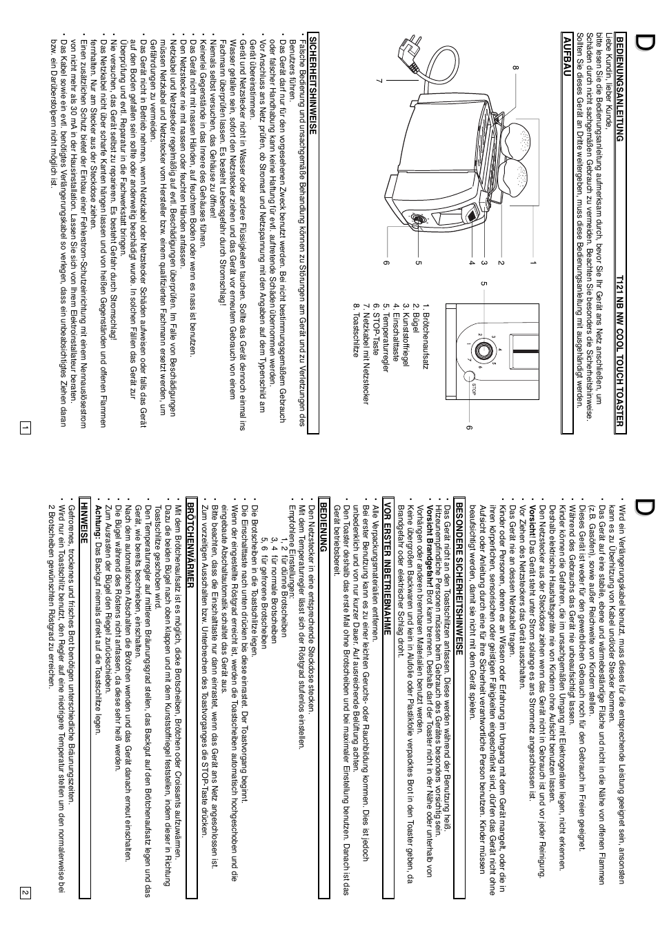Elta IM-T121 User Manual | Page 2 / 22
