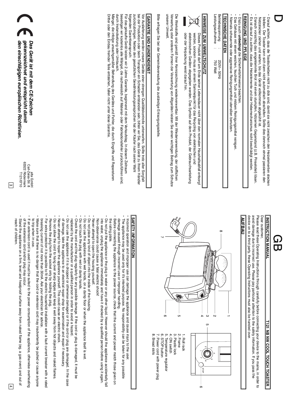 Elta IM-T121 User Manual | Page 3 / 22