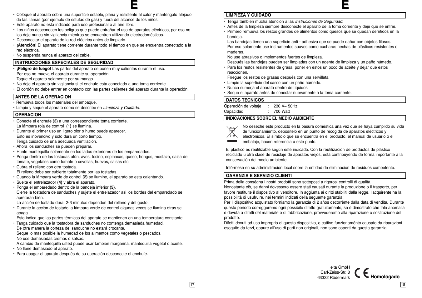Elta ST104N User Manual | Page 10 / 18