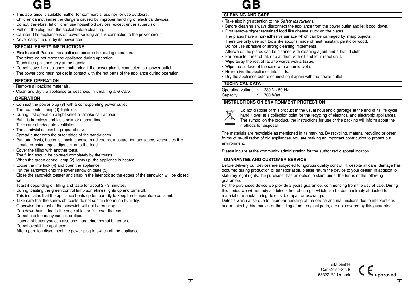 Elta ST104N User Manual | Page 4 / 18