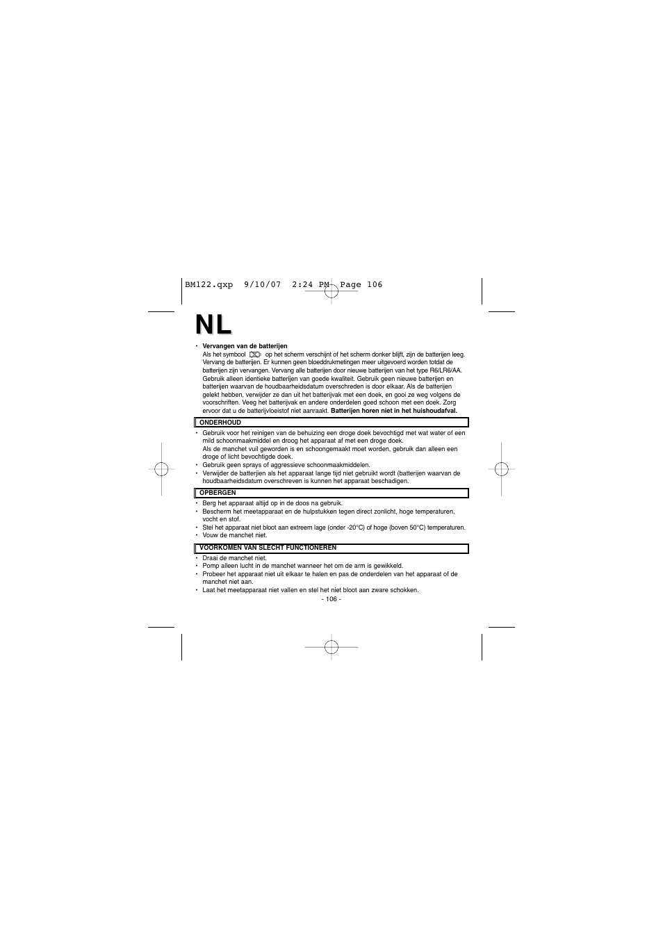 Elta BM122 User Manual | Page 106 / 181