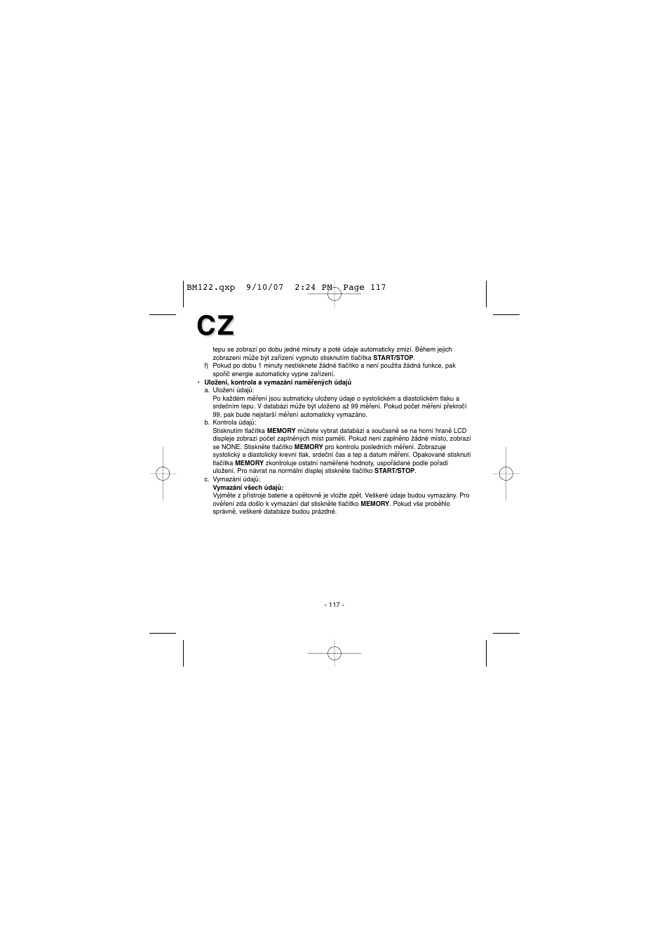 Elta BM122 User Manual | Page 117 / 181