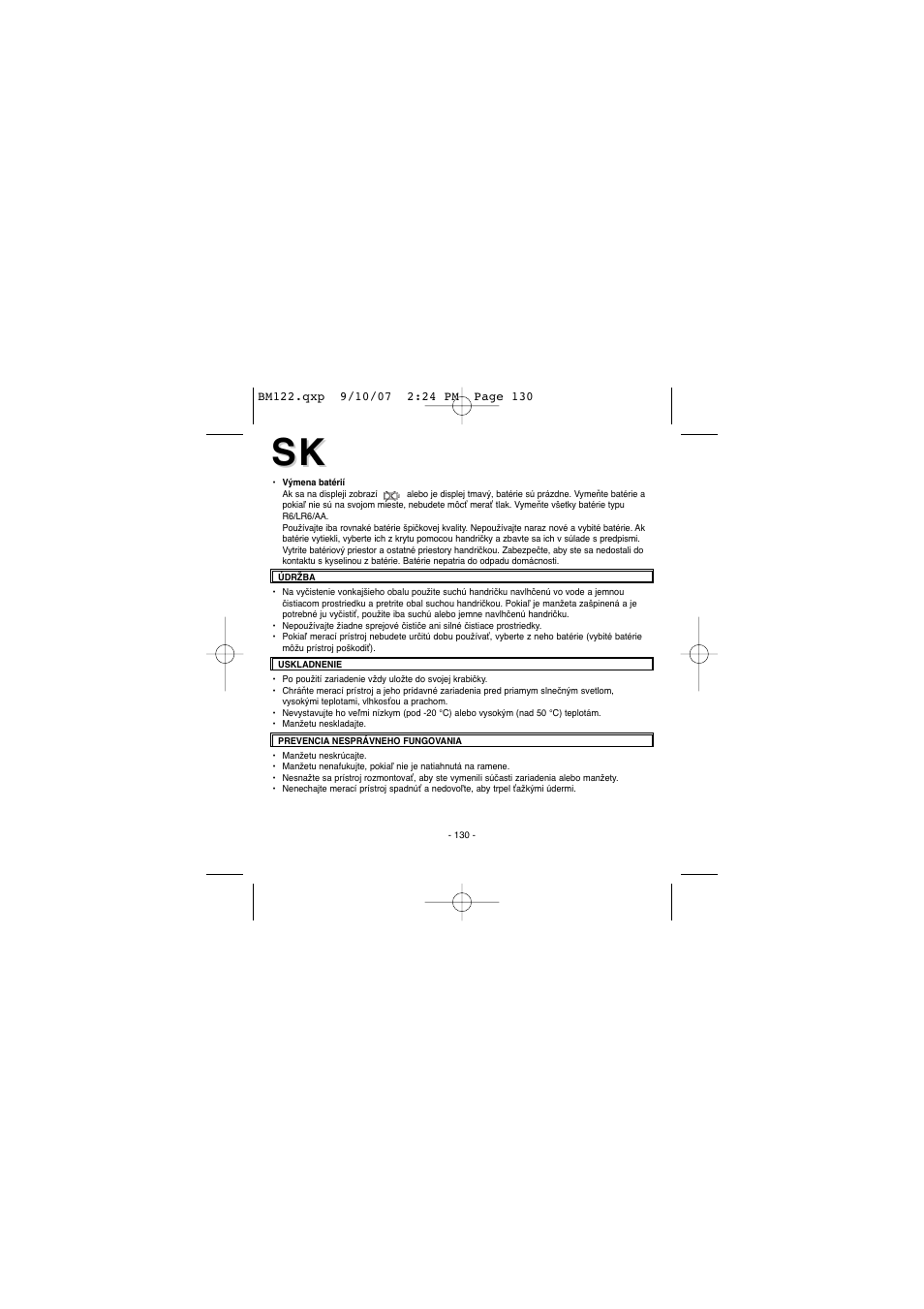 Elta BM122 User Manual | Page 130 / 181