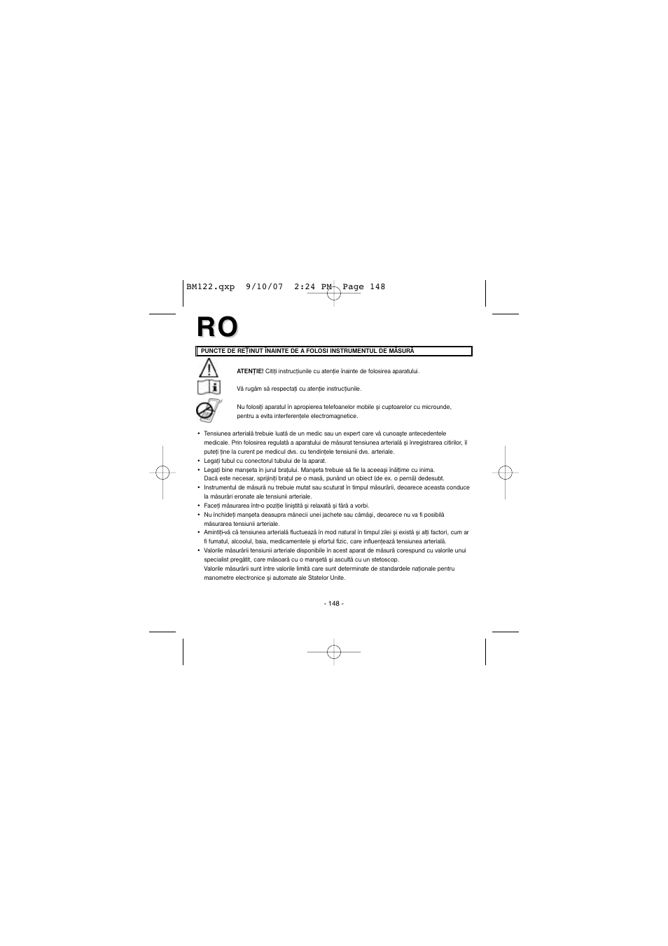 Elta BM122 User Manual | Page 148 / 181
