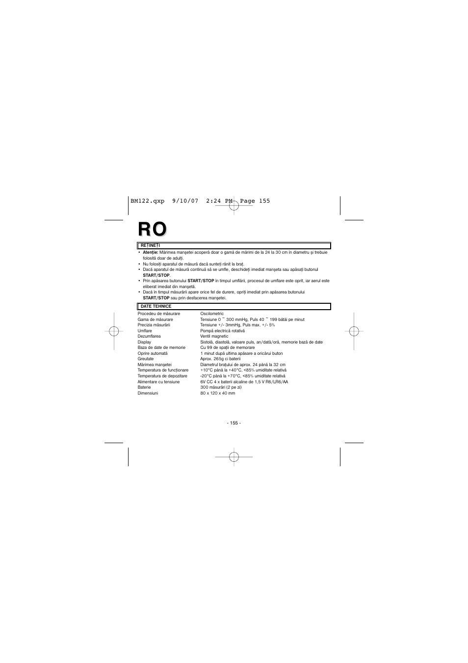 Elta BM122 User Manual | Page 155 / 181