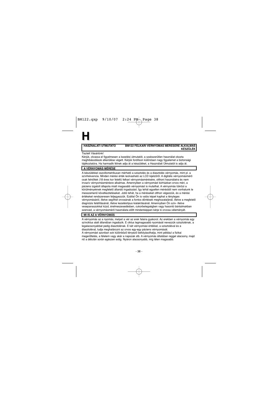 Elta BM122 User Manual | Page 38 / 181