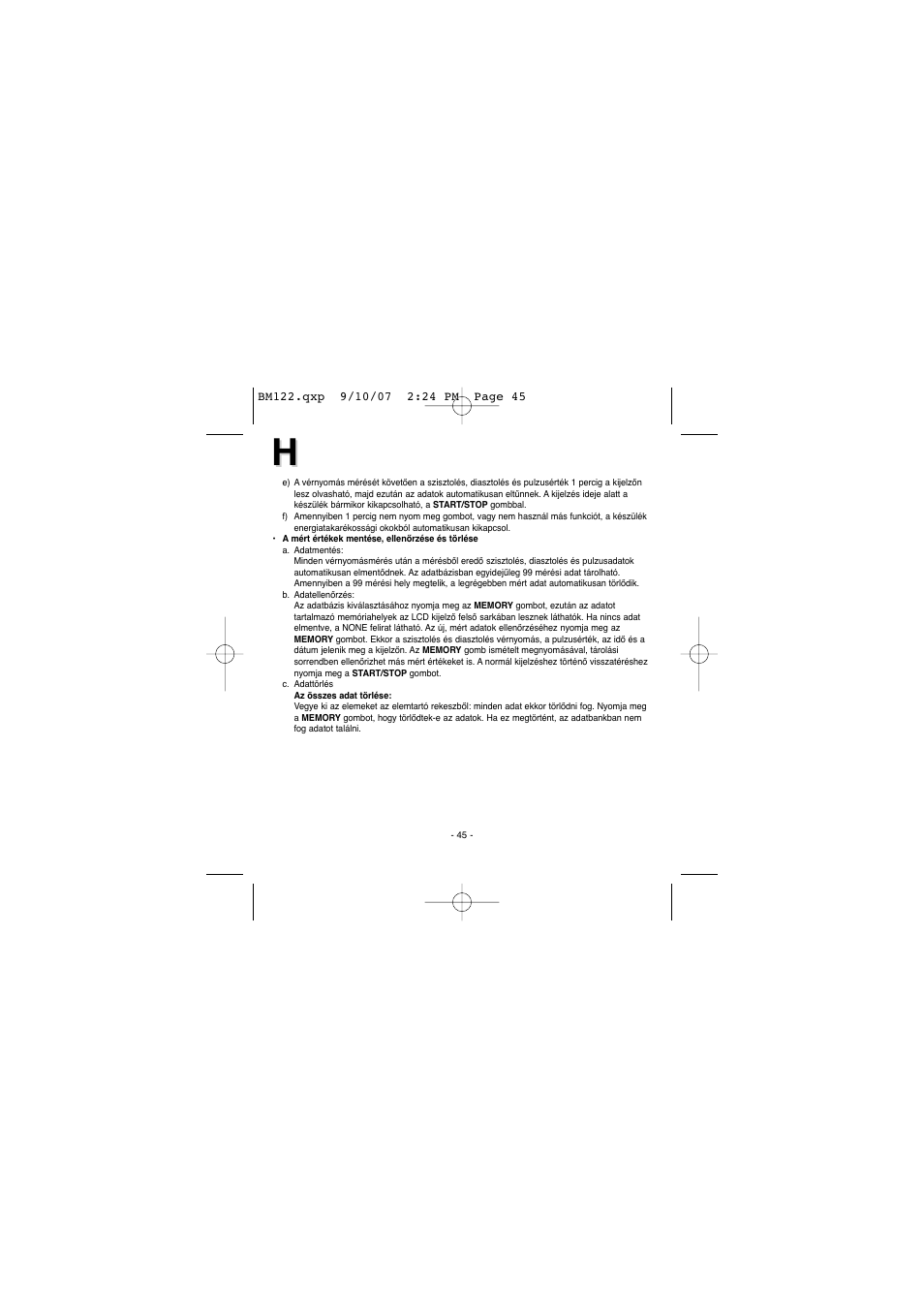 Elta BM122 User Manual | Page 45 / 181