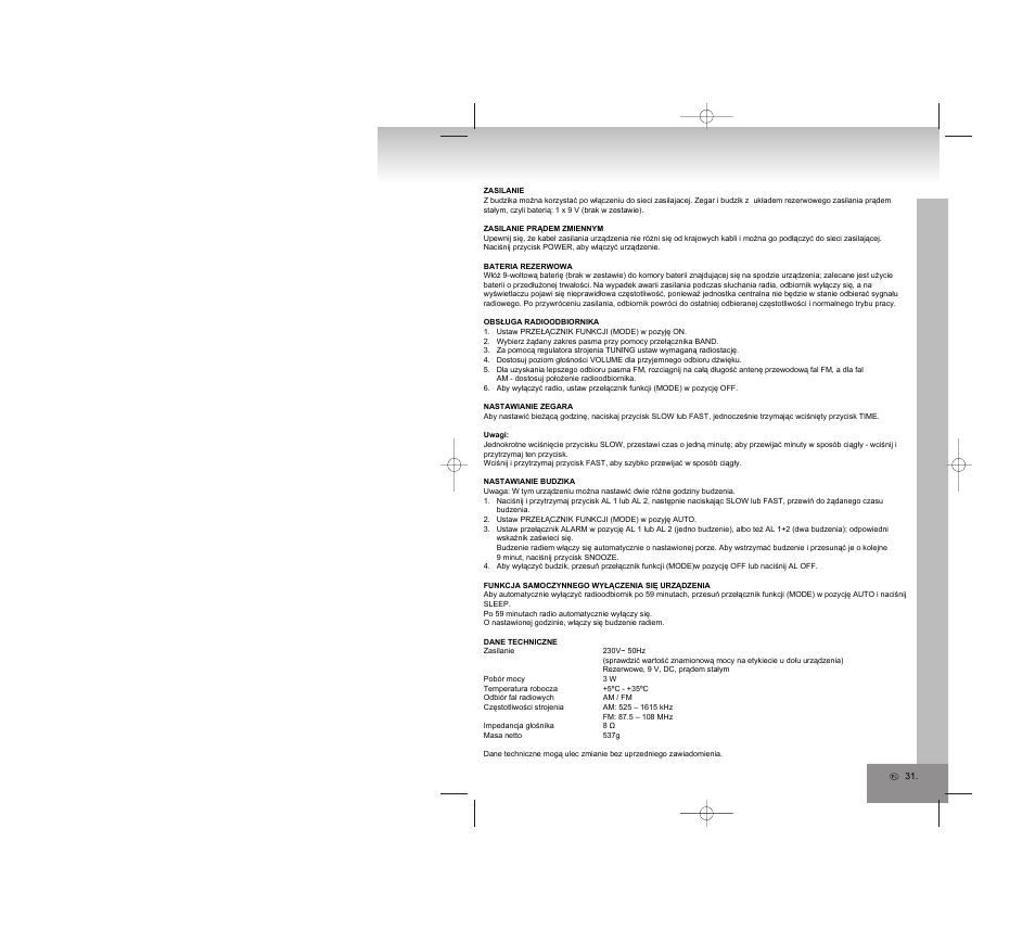Elta 4248N User Manual | Page 31 / 42