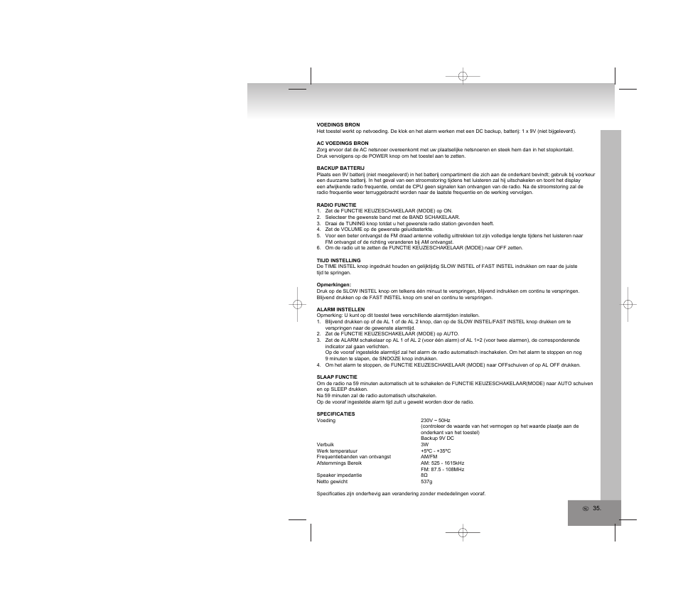 Elta 4248N User Manual | Page 35 / 42