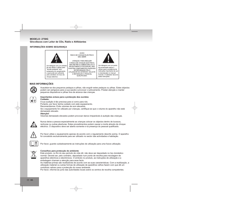 Elta 2750G User Manual | Page 44 / 86