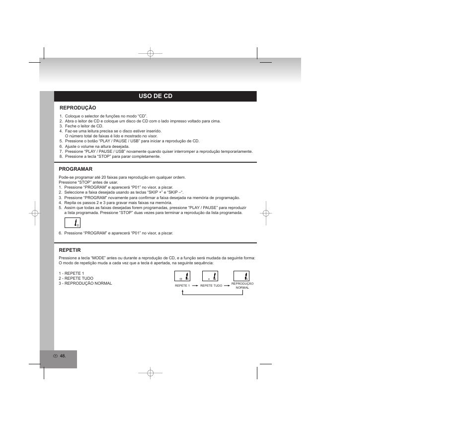 Uso de cd | Elta 2750G User Manual | Page 48 / 86