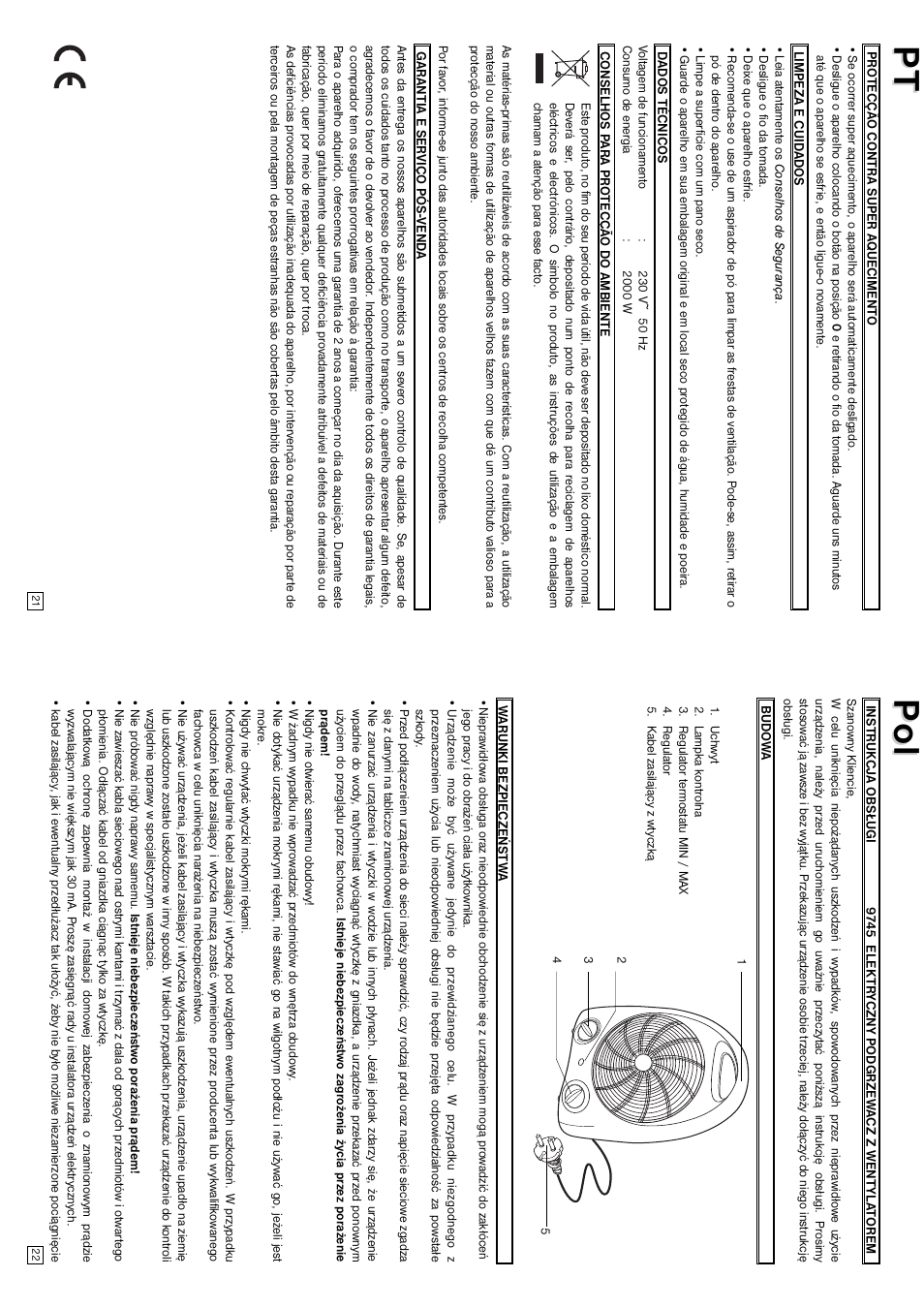 Pt p p ol ol | Elta Electrical Fan Heater User Manual | Page 12 / 22