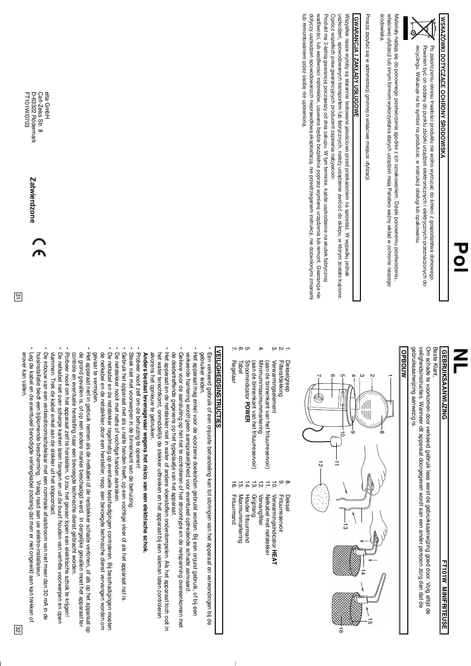 Elta Mini Deep Fryer User Manual | Page 17 / 29