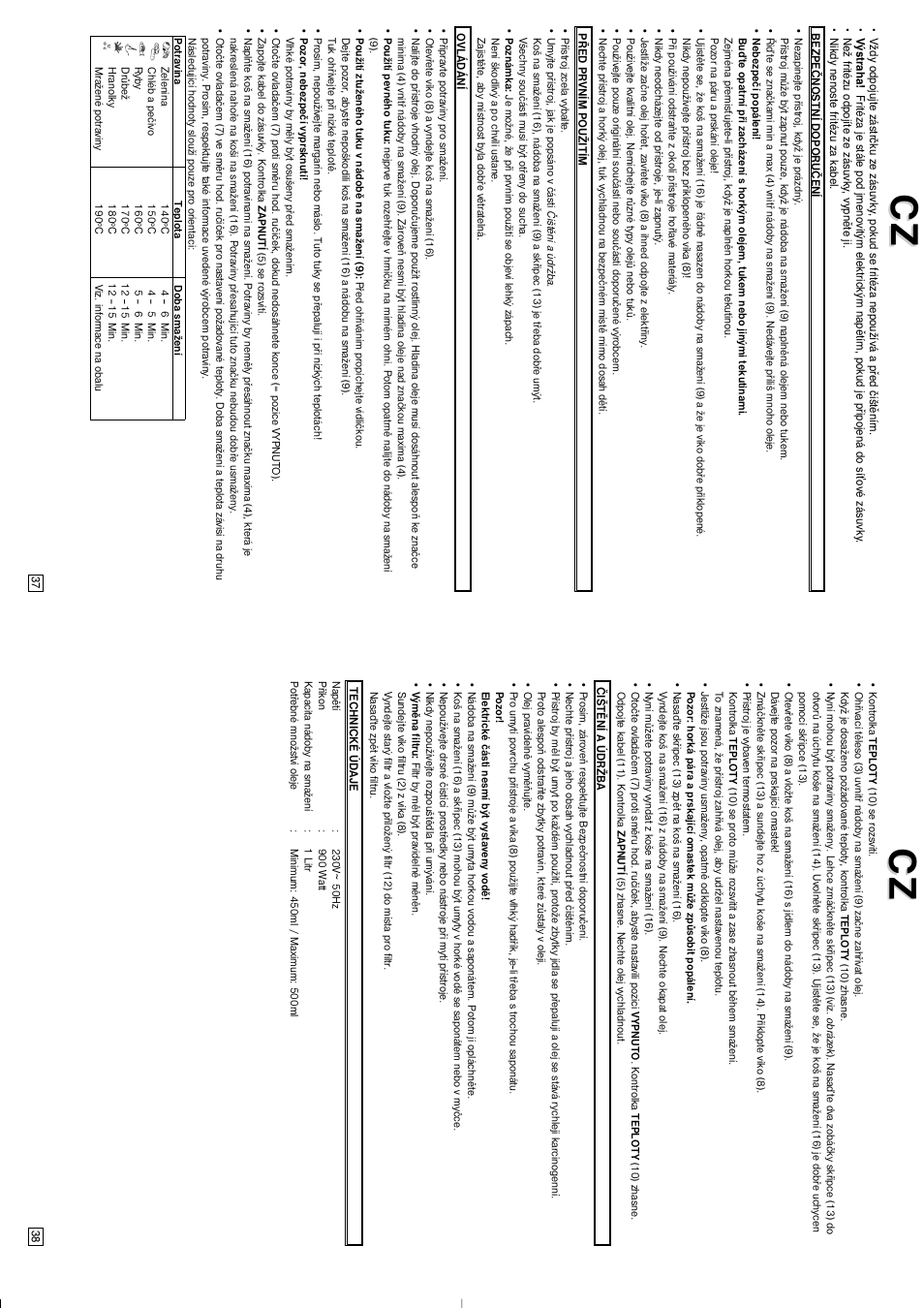 Elta Mini Deep Fryer User Manual | Page 20 / 29