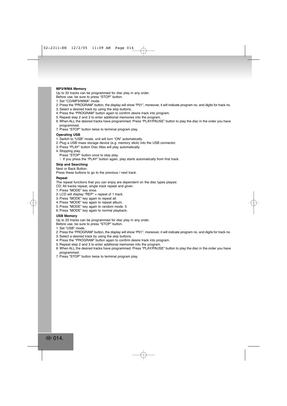Elta 2311 User Manual | Page 14 / 79