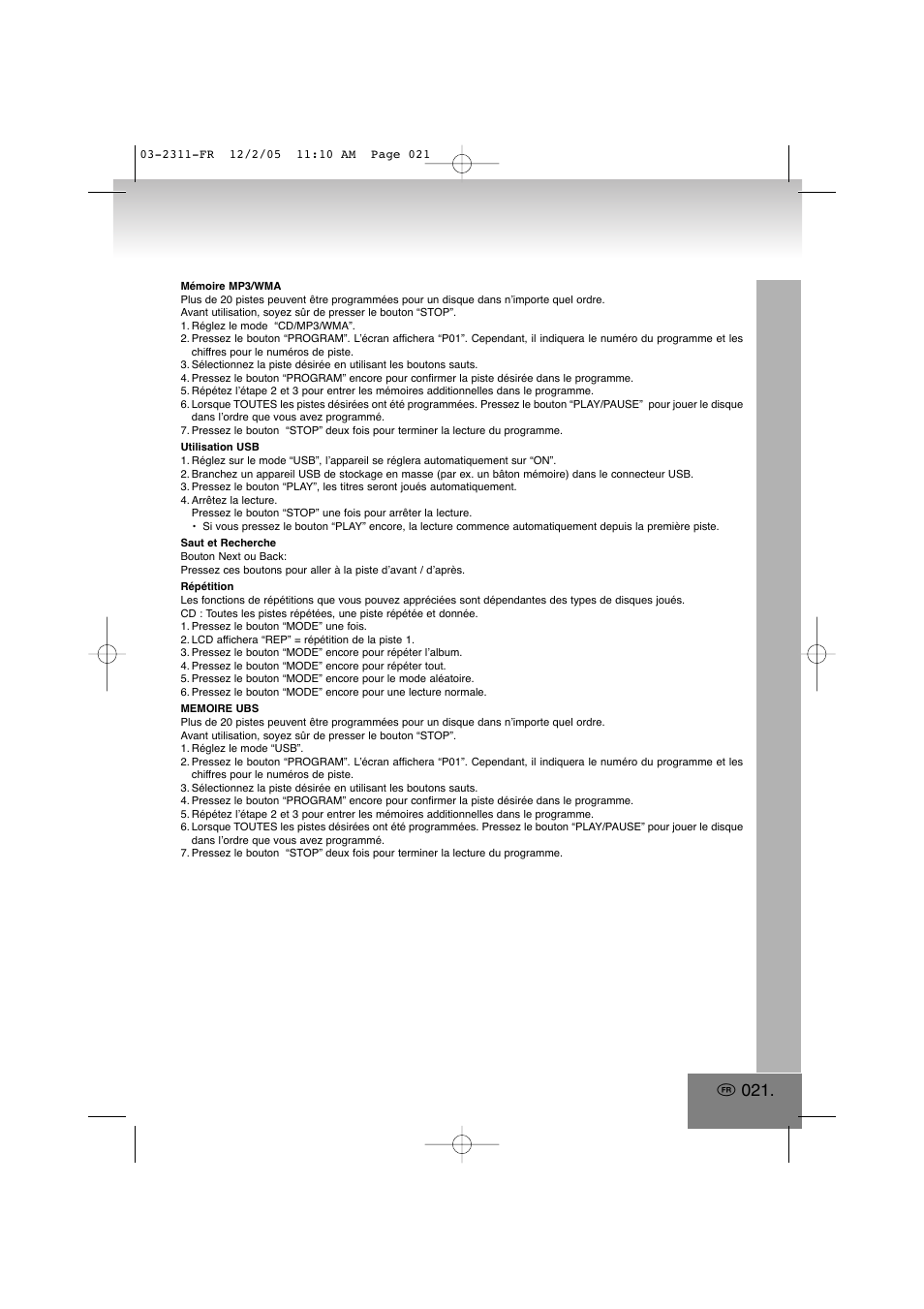 Elta 2311 User Manual | Page 21 / 79