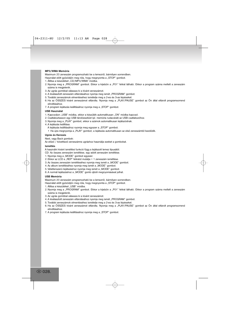 Elta 2311 User Manual | Page 28 / 79