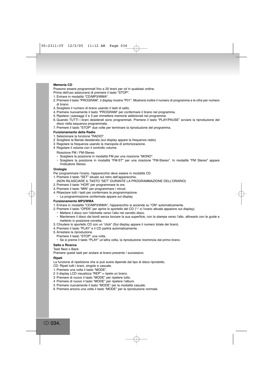 Elta 2311 User Manual | Page 34 / 79