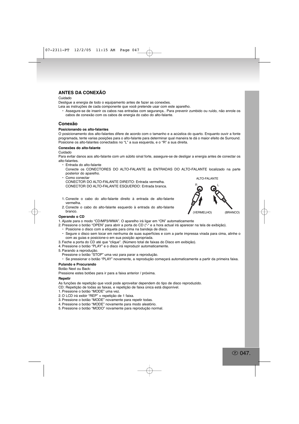 Elta 2311 User Manual | Page 47 / 79