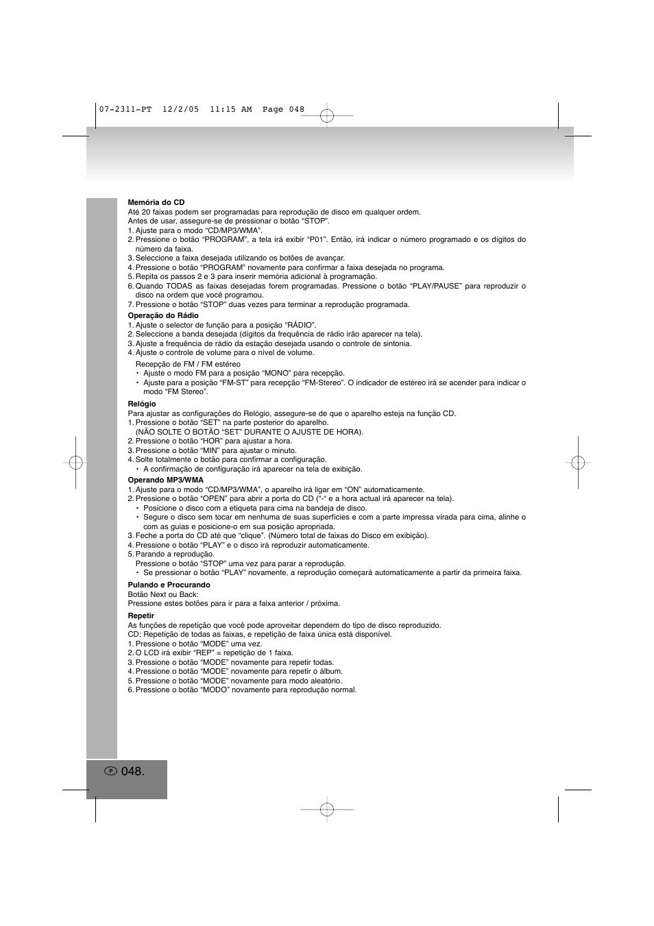 Elta 2311 User Manual | Page 48 / 79