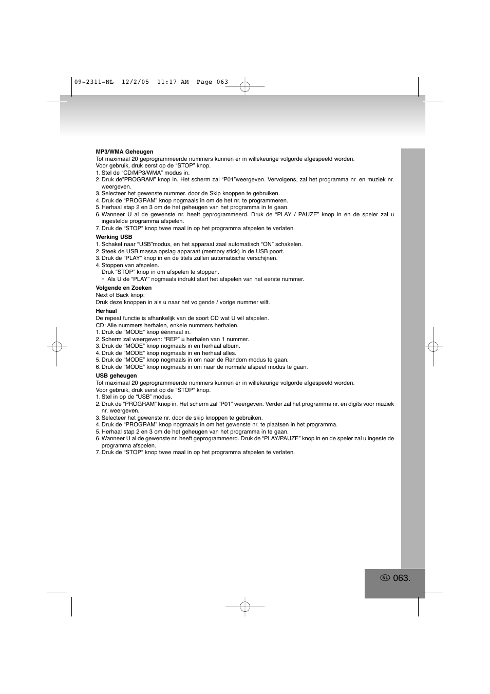 Elta 2311 User Manual | Page 63 / 79