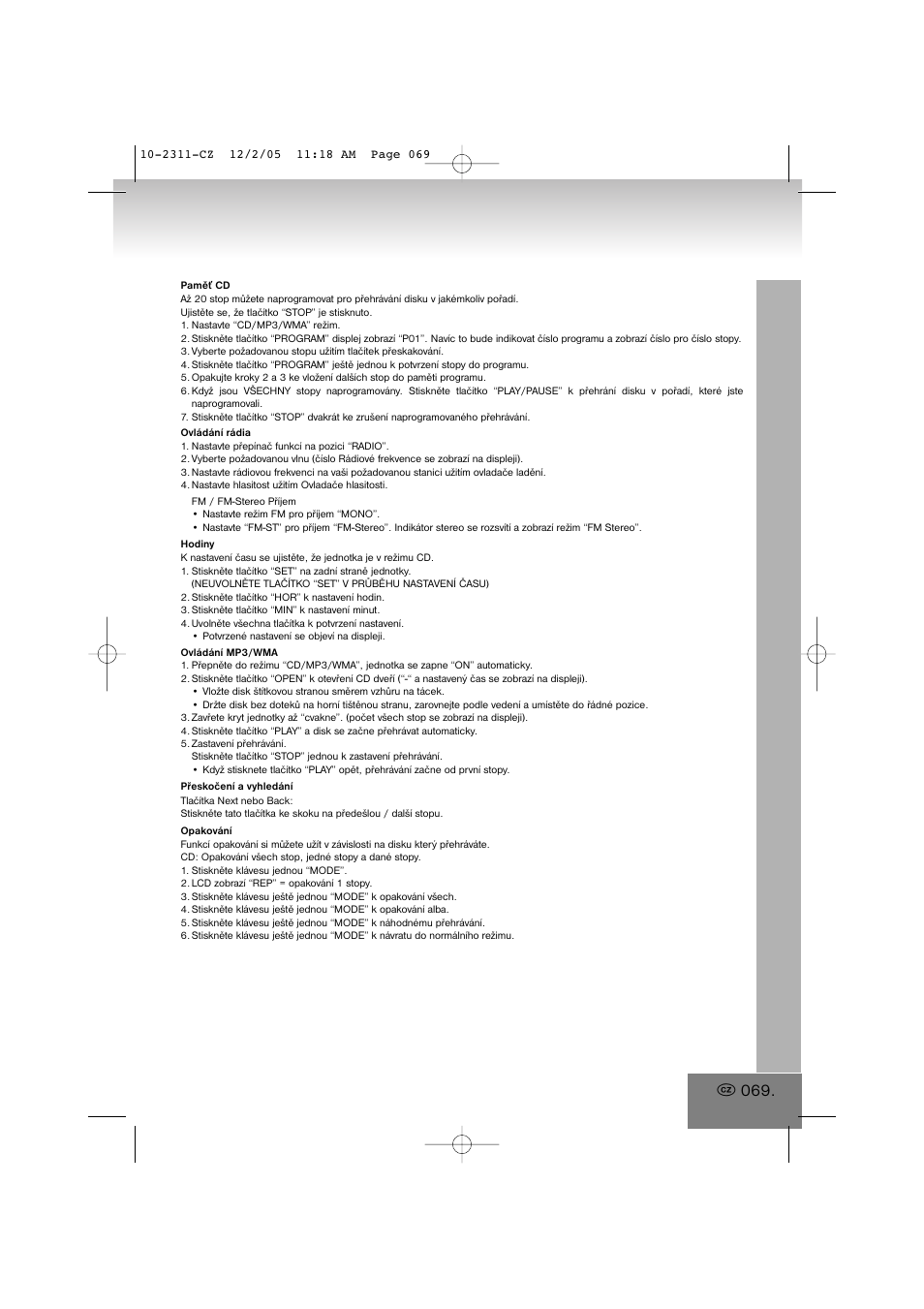 Elta 2311 User Manual | Page 69 / 79