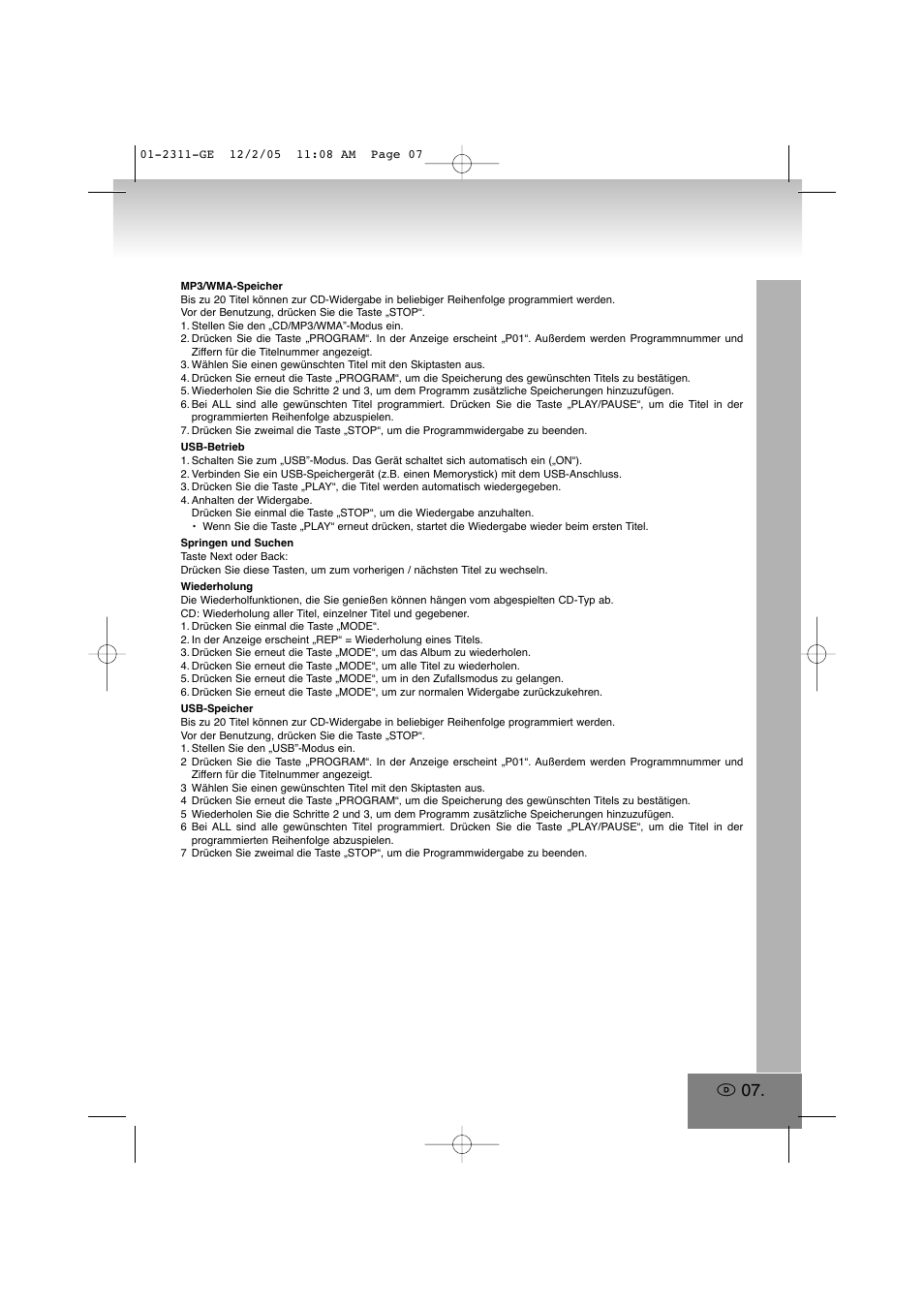 Elta 2311 User Manual | Page 7 / 79