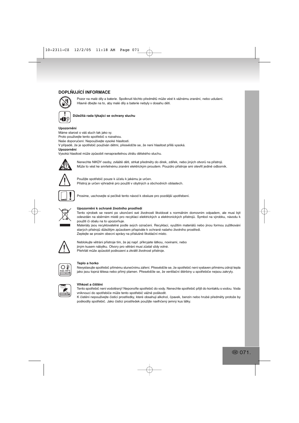 Elta 2311 User Manual | Page 71 / 79