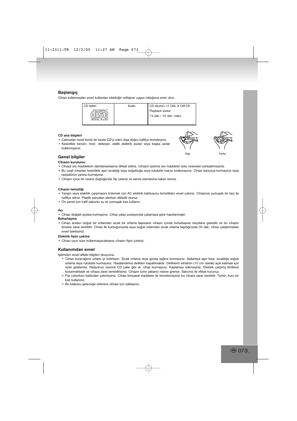 Elta 2311 User Manual | Page 73 / 79