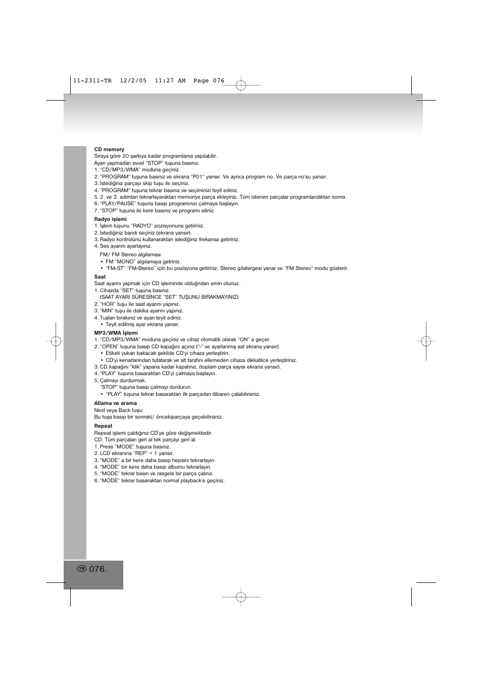 Elta 2311 User Manual | Page 76 / 79