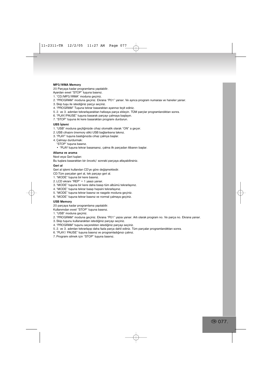 Elta 2311 User Manual | Page 77 / 79