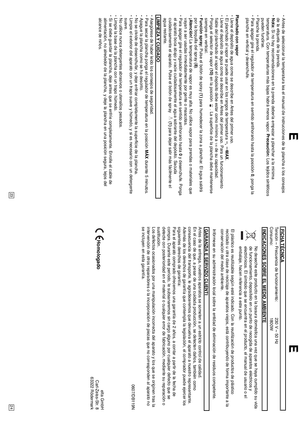 Elta DB119N User Manual | Page 13 / 21