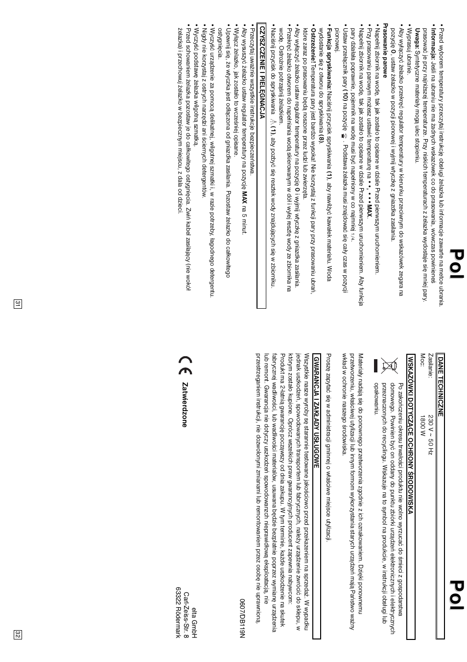 Elta DB119N User Manual | Page 17 / 21