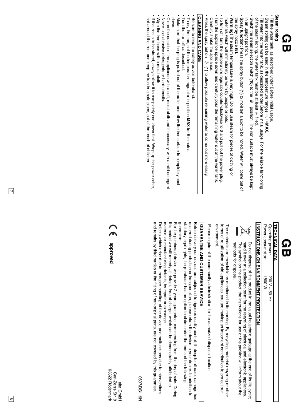 Elta DB119N User Manual | Page 5 / 21