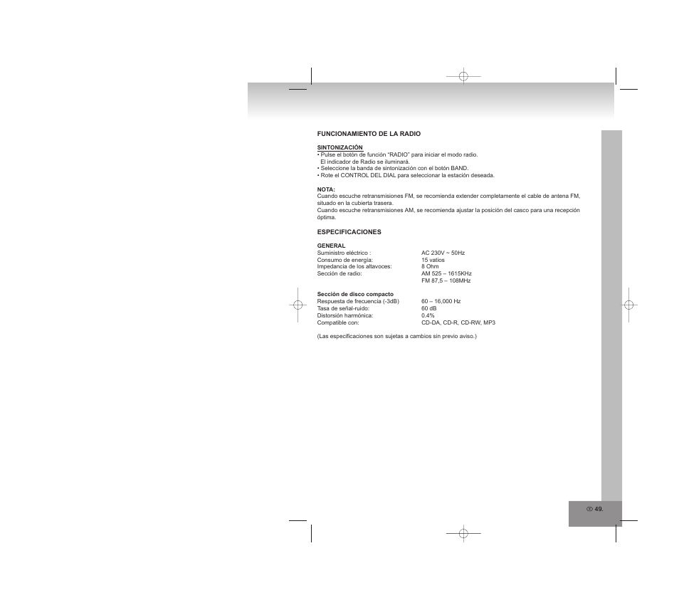 Elta 2308 User Manual | Page 49 / 90