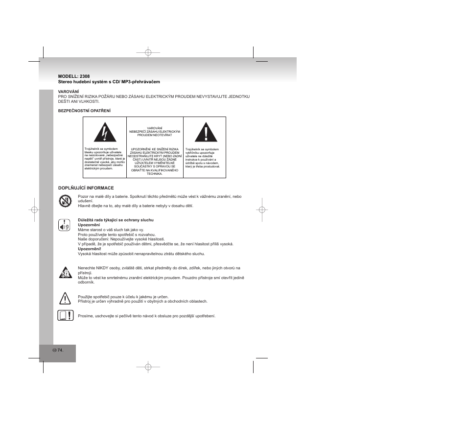 Elta 2308 User Manual | Page 74 / 90