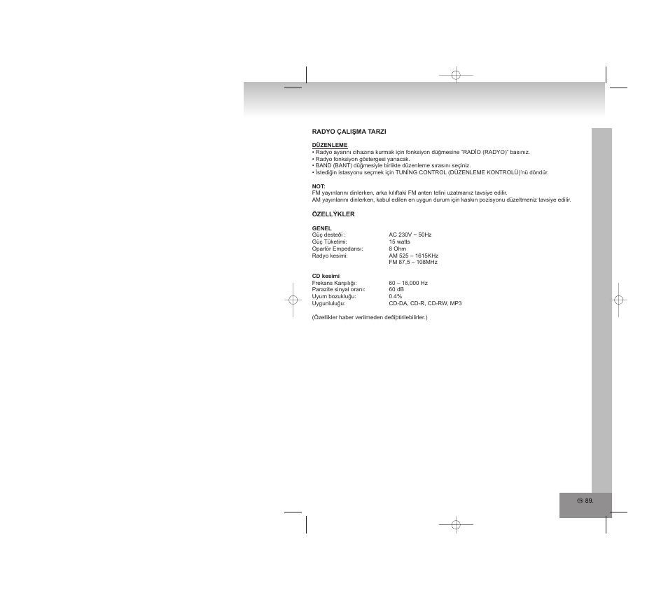 Elta 2308 User Manual | Page 89 / 90