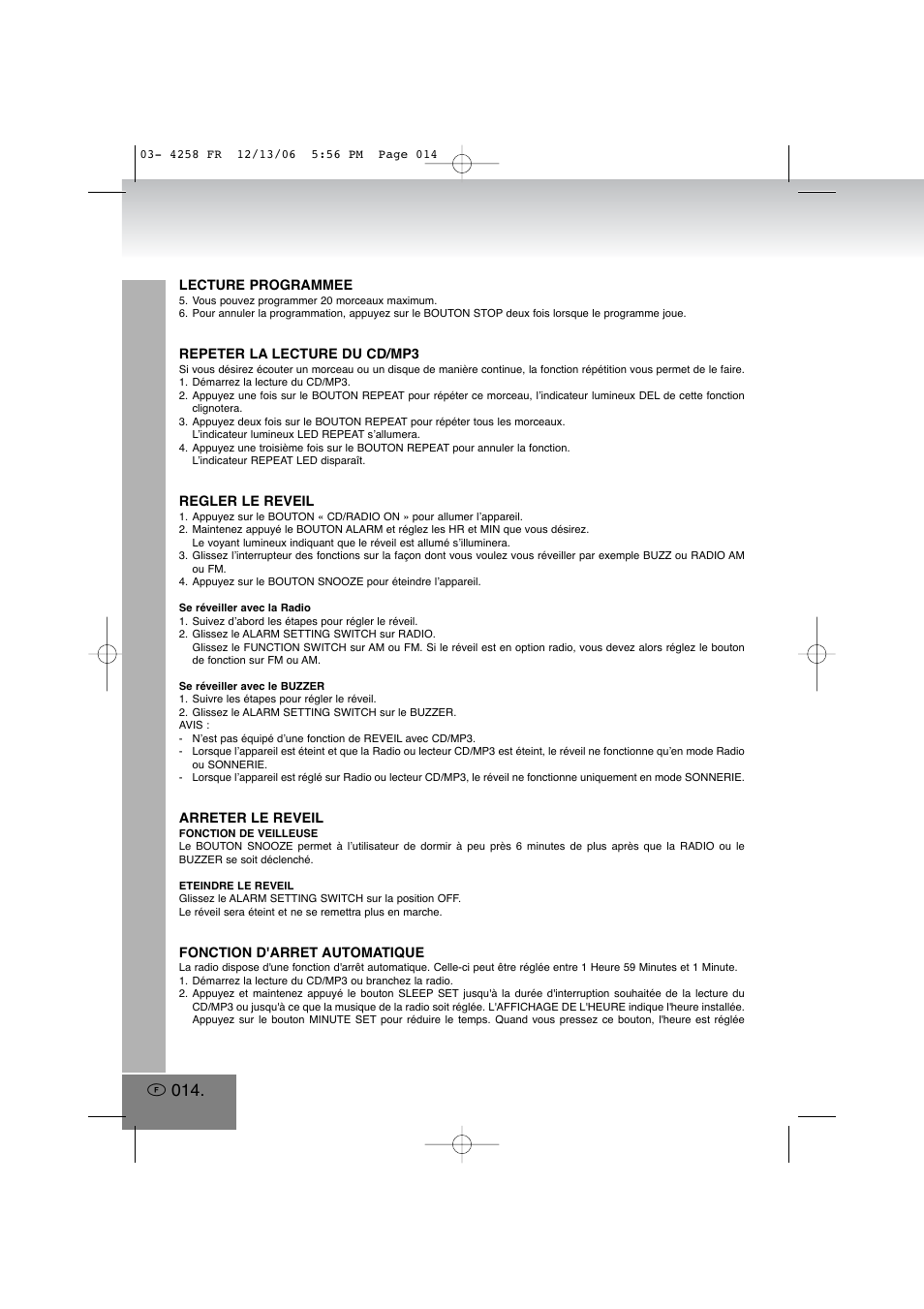 Elta 4258MP3 User Manual | Page 14 / 52