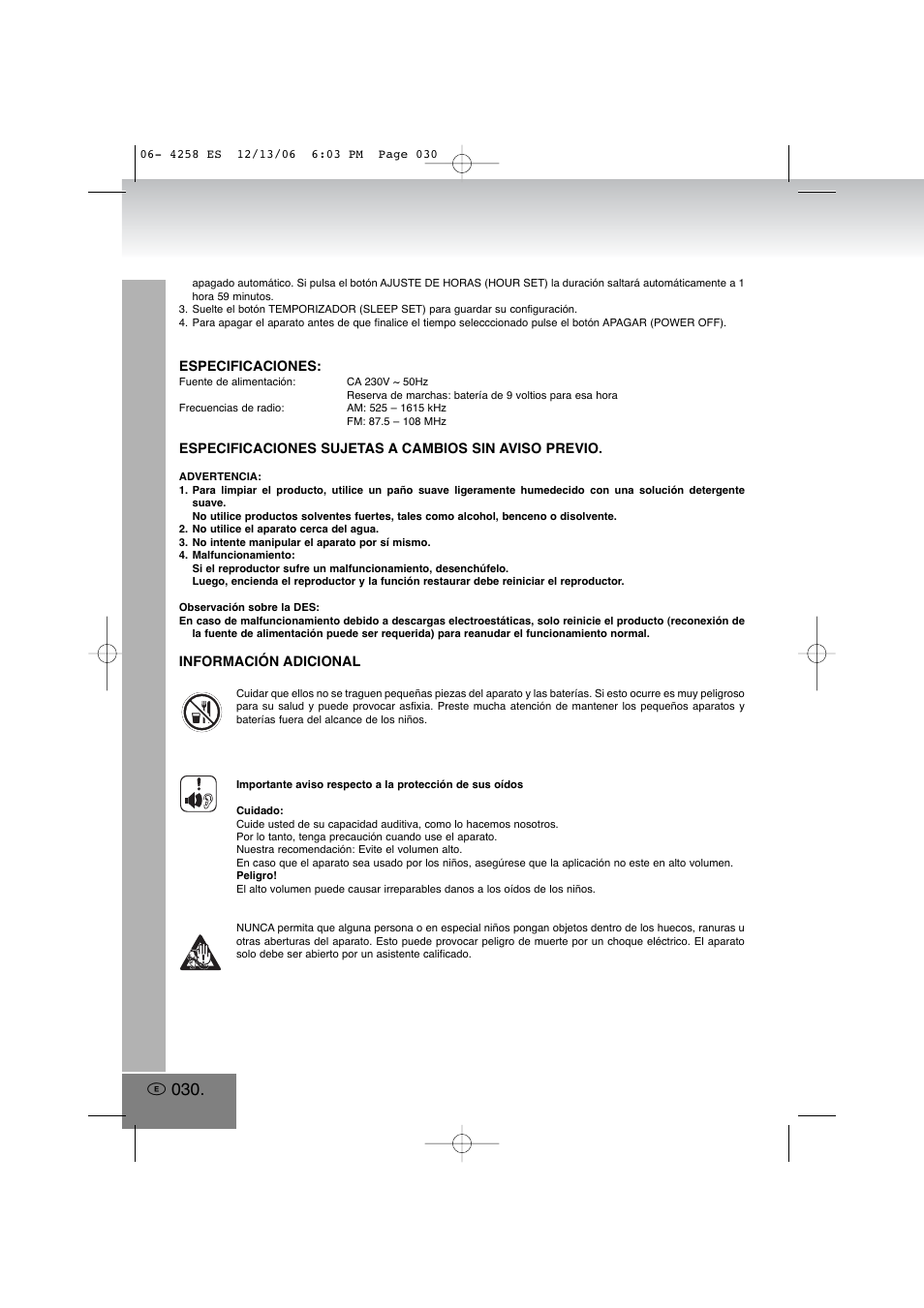 Elta 4258MP3 User Manual | Page 30 / 52