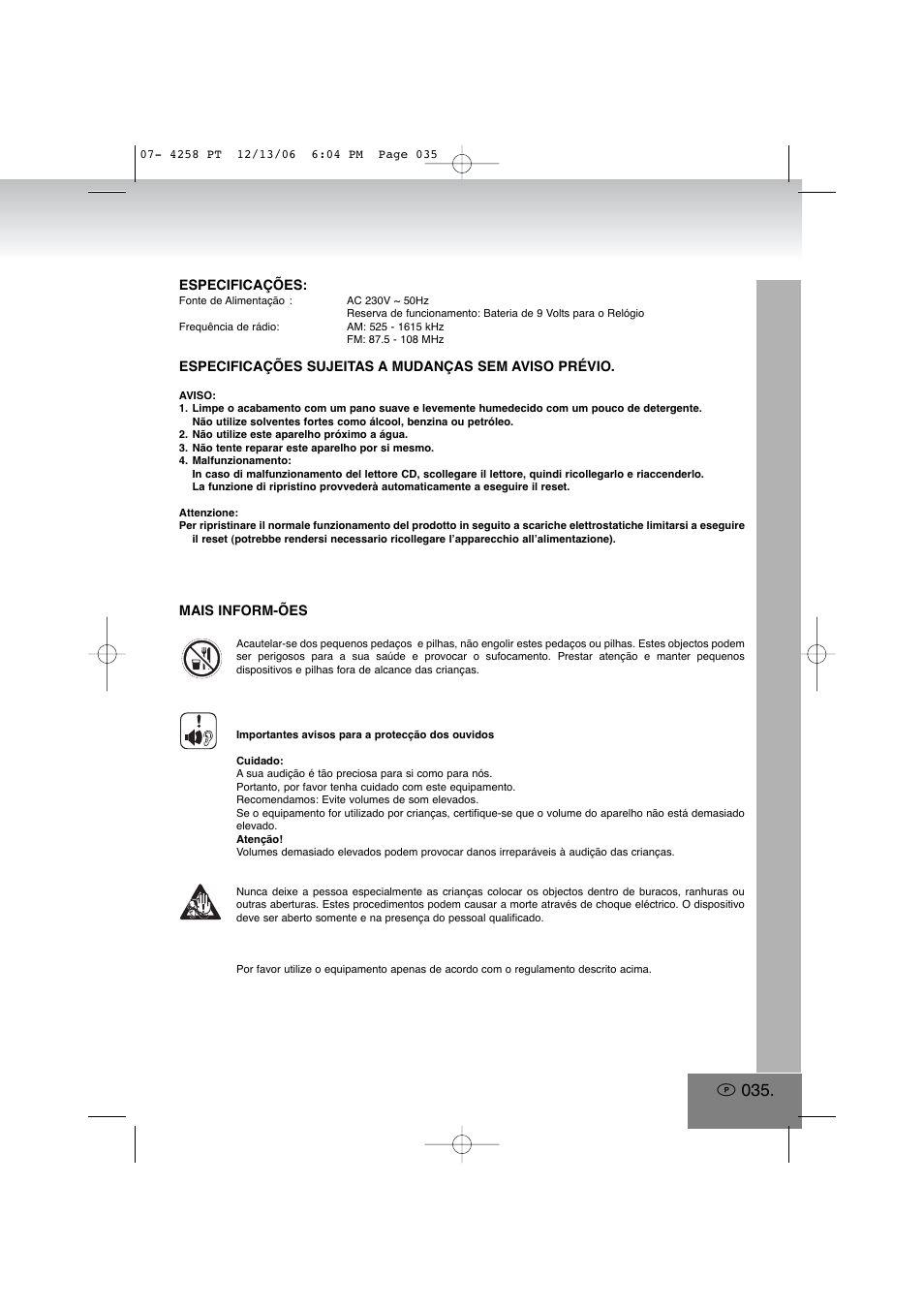 Elta 4258MP3 User Manual | Page 35 / 52