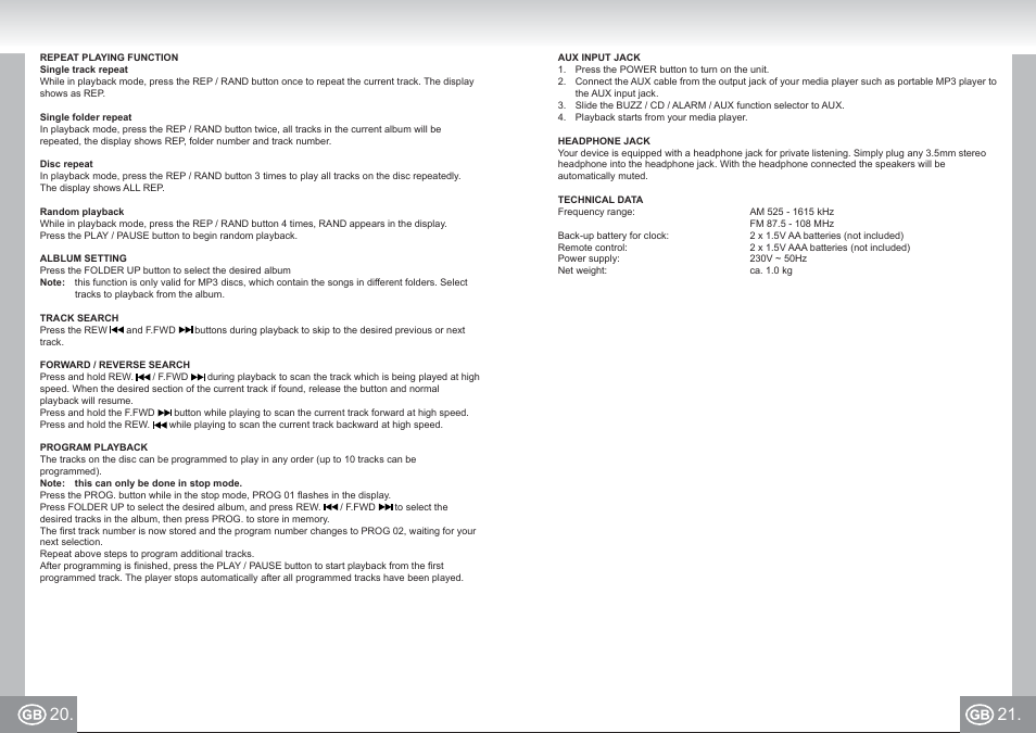 2422 im p020,21_gb.pdf | Elta 2422 User Manual | Page 11 / 71