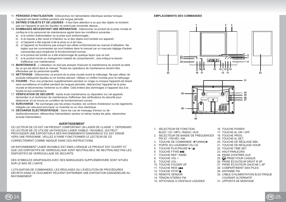 2422 im p024,25_fr.pdf | Elta 2422 User Manual | Page 13 / 71