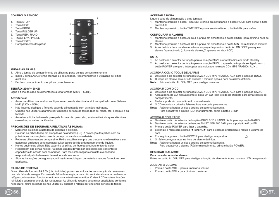 2422 im p066,67_pt.pdf | Elta 2422 User Manual | Page 34 / 71