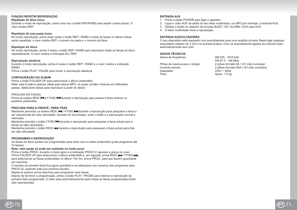 2422 im p070,71_pt.pdf | Elta 2422 User Manual | Page 36 / 71