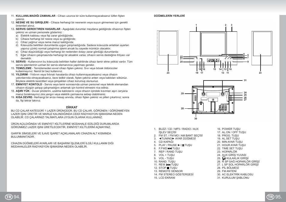 2422 im p094,95_tr.pdf | Elta 2422 User Manual | Page 48 / 71